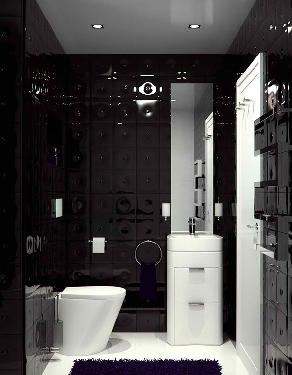 20 Sleek Ideas for Modern Black and White Bathrooms | Home ...