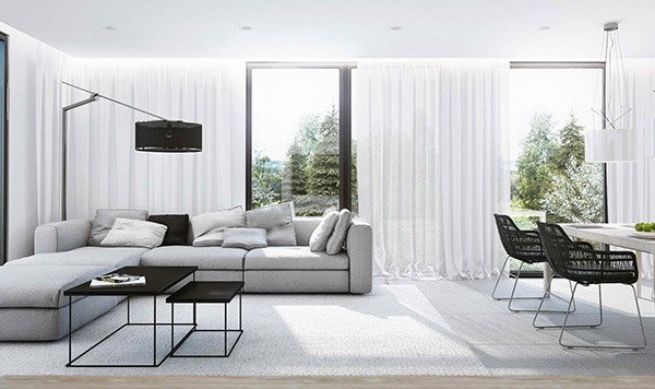 15 Modern  White  and Gray  Living  Room  Ideas  Home Design  Lover