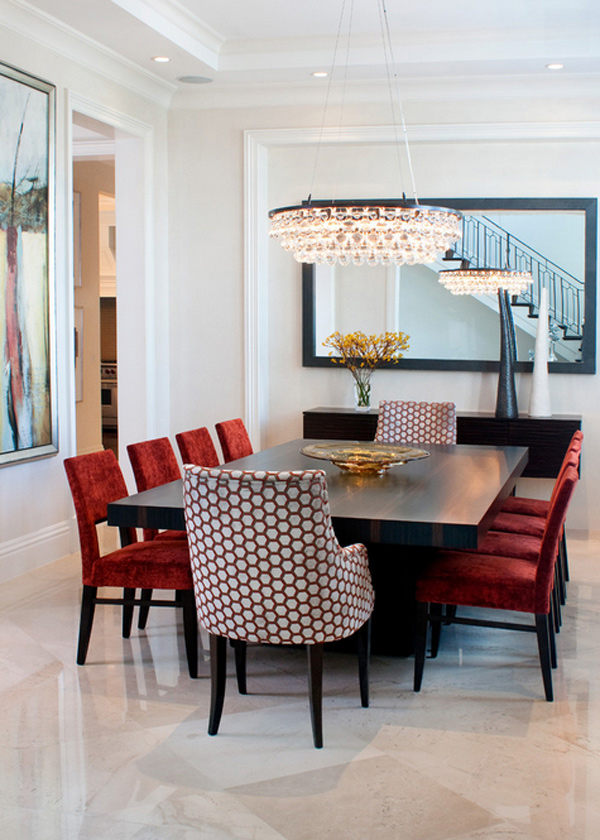 white dining room