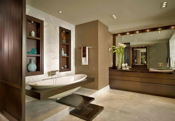 15 Bathrooms With Granite Countertops | Home Design Lover