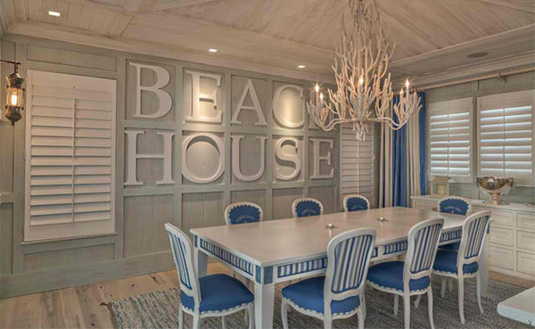 Florida Beach Cottage Typo Dining