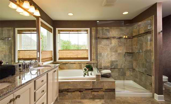 15 Bathrooms With Granite Countertops | Home Design Lover