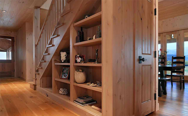 Under Staircase Shelves