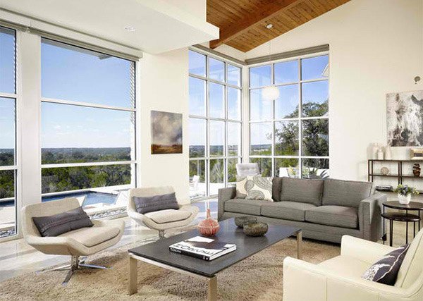 white gray living rooms