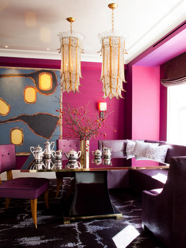 Purple Dining Room