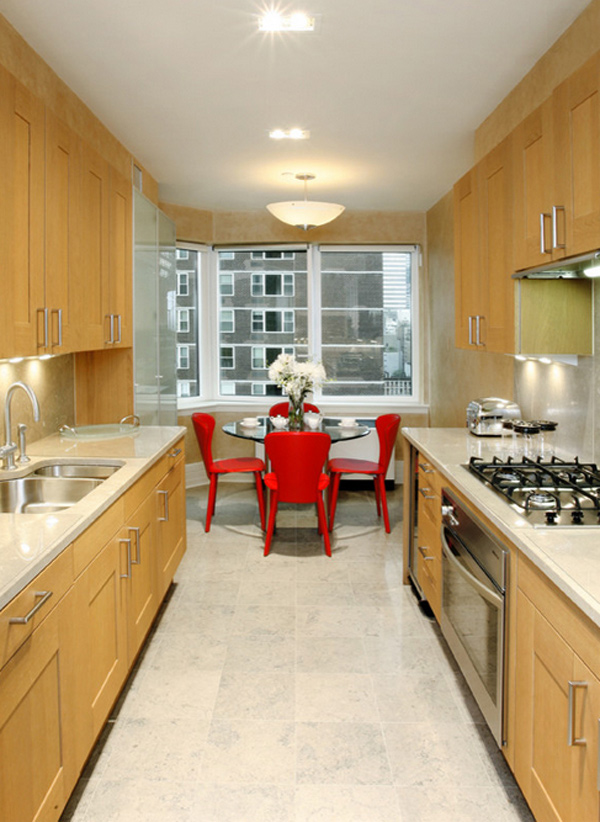 red dining room