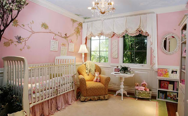 pink nursery room