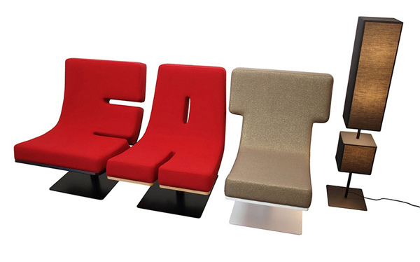 Typographic furnitures