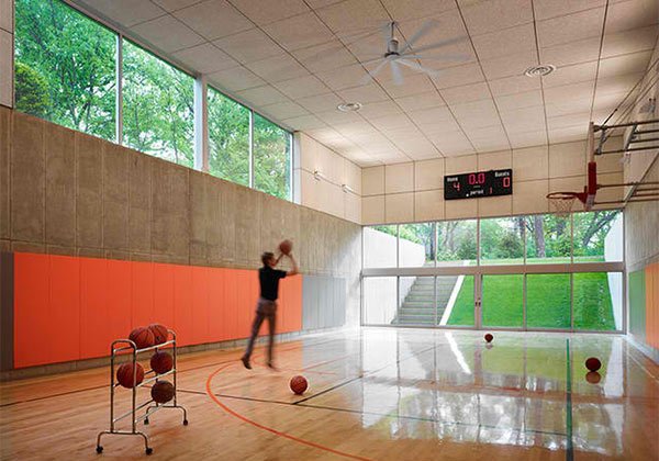 15 Ideas for Indoor Home Basketball Courts | Home Design Lover