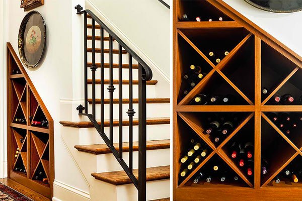 under stairs wine cellar