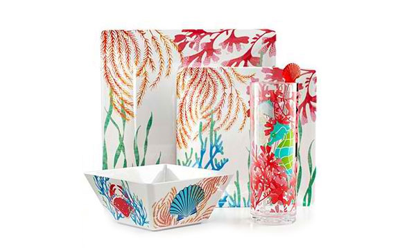 Martha Stewart Collection Coral Sea Melamine Collection