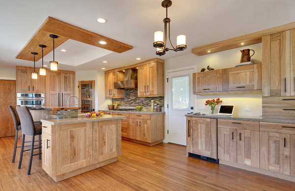 wooden cabinets