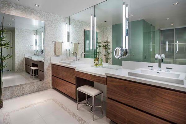 15 Bathroom Designs With Flat Panel Cabinets Home Design Lover