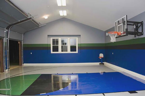 home basketball court