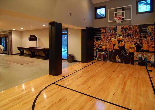 15 Ideas For Indoor Home Basketball Courts Home Design Lover