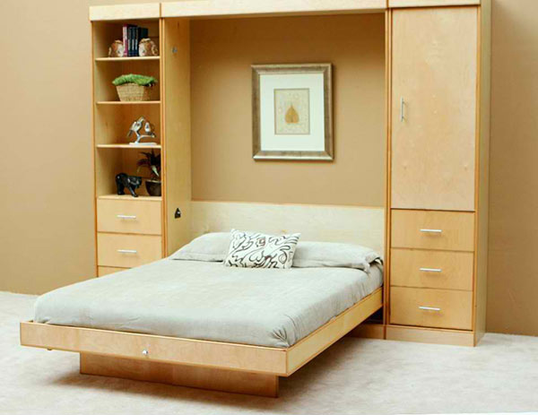 storage areas Wall Bed