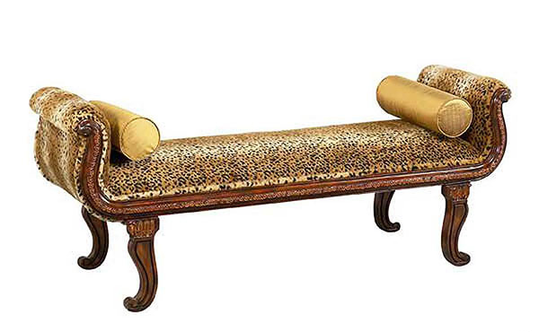 BT 279 Traditional Bench Seat with Animal Print