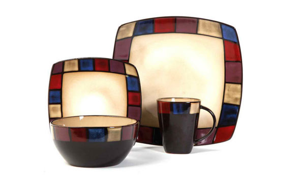 Soho Lounge Mosaic 16-piece Dinnerware Set