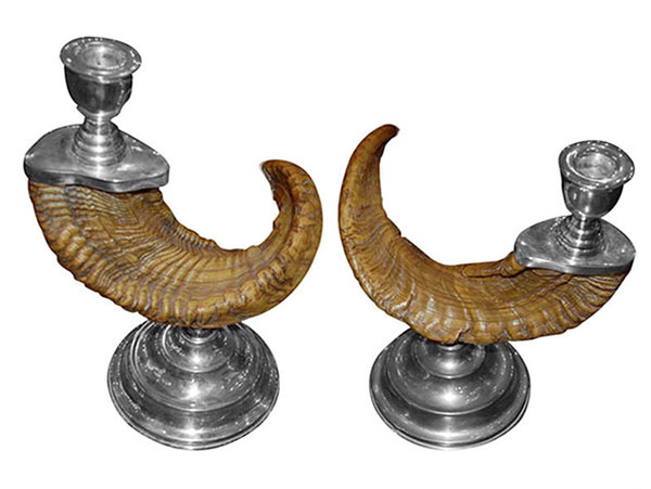 Ram Horn Candlesticks 