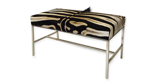 Love Zebra Bench Tara Shaw Maison Home Interior Accessories