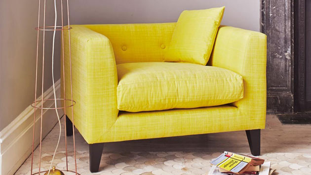 reading chair yellow