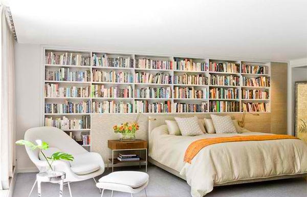 15 Ideas In Designing A Bedroom With Bookshelves Home Design Lover