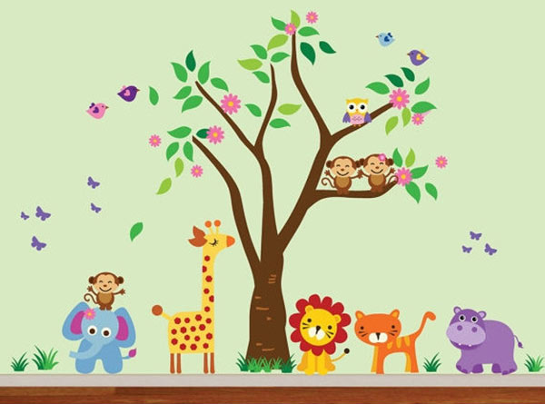15 Fun Animal Wall Decals For Kids Home Spaces And Nurseries