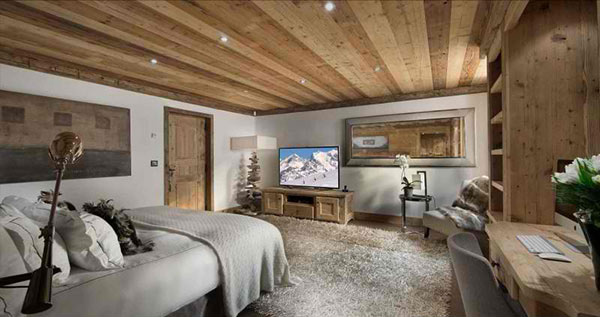 wood theme bedroom