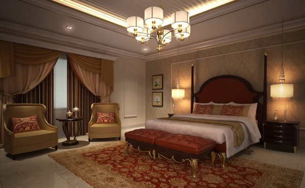 Classic Elegant Bedroom Interior