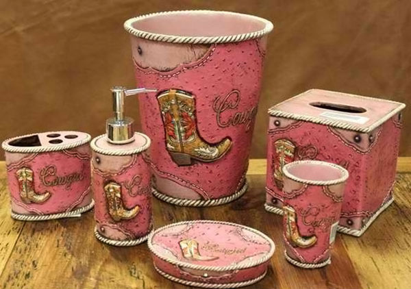 Cow Girl Bathroom Set