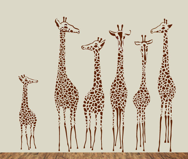 Wall Decal Giraffe Wall Sticker Animal Wall Art - T3