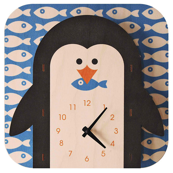 Popclox Penguin 3D Art Clock