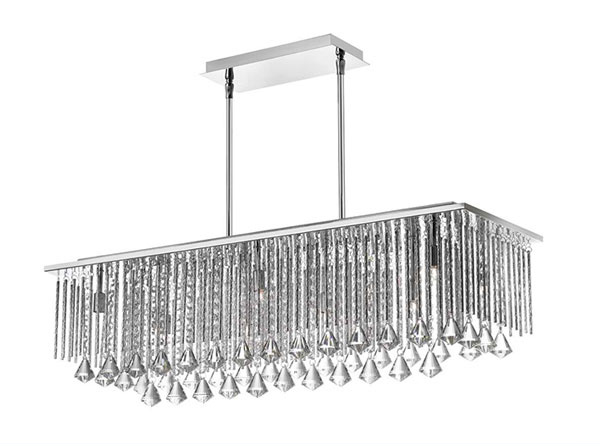 Rectangular Crystal Chandelier