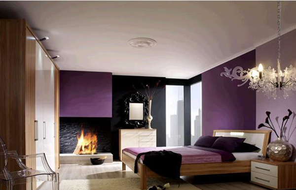 Modern Bedroom Fireplace