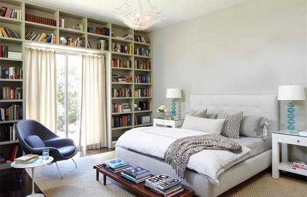 bedroom bookshelf