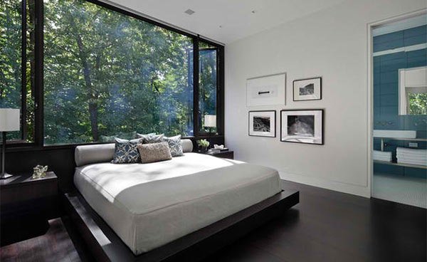 15 dark wood flooring in modern bedroom designs | home design lover