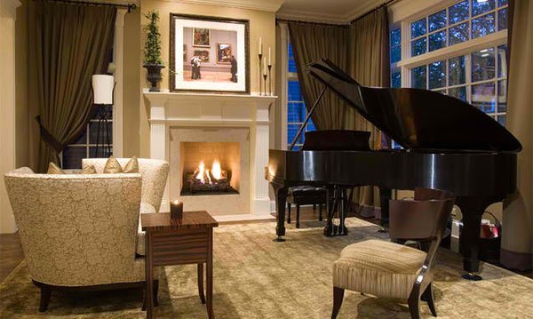 15 Grand Piano Set Ups In Traditional Living Rooms Home Design Lover