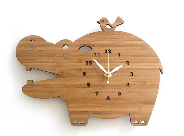 Hippo Wall Clock