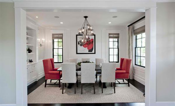 15 Dining  Rooms  in Red Black  and White  Colors Home 