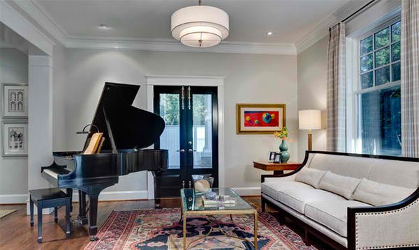 15 grand piano set-ups in traditional living rooms | home