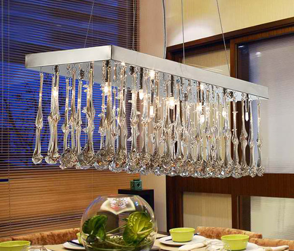 Champagne color crystal lamps