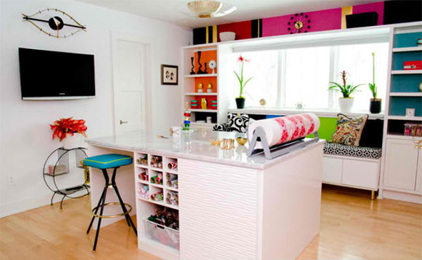 Bright and Beautiful Craft Room