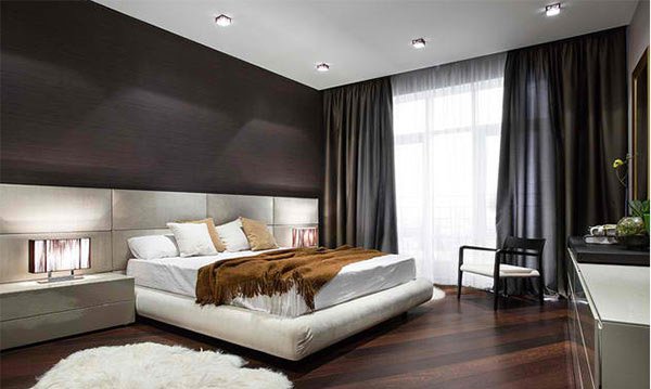 15 Dark  Wood  Flooring  in Modern Bedroom  Designs  Home 