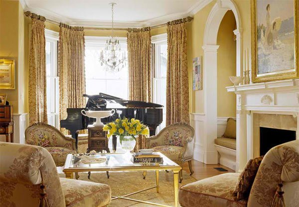 15 Grand Piano Set-ups in Traditional Living Rooms | Home ...