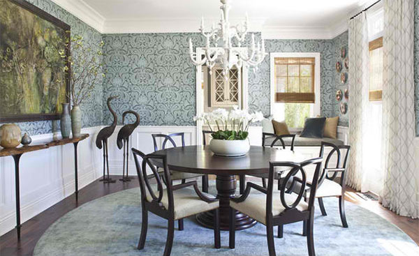 Featured image of post Damask Wallpaper Dining Room The dining room is a space where you spend a lot of time connecting with friends and family