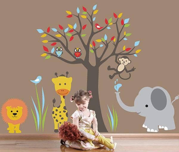 Kids Wall Decal Jungle Wall Sticker - 6