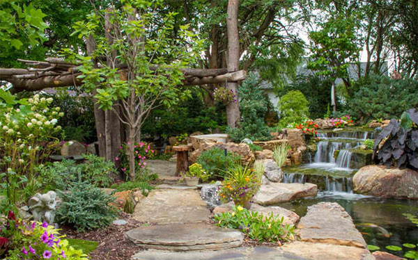 waterfall pond