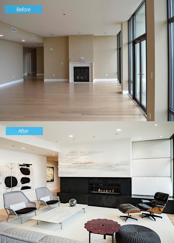 15 Impressive Before And After Photos Of Living Room Remodels Home Design Lover