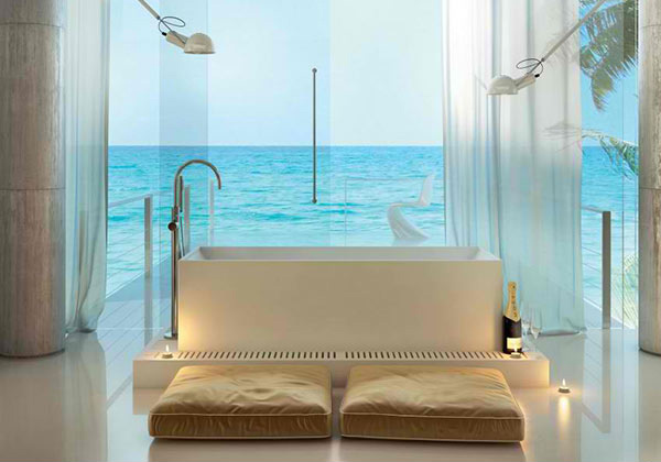 ocean view bathroom