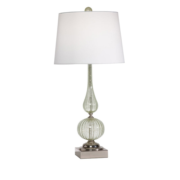 Seafoam Glass Table Lamp